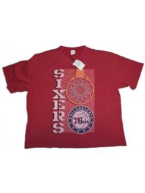 GAP NBA Philadelphia 76ers Red Graphic T-Shirt XXL